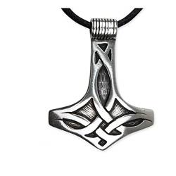 ECHT etNox by keltischer Anhänger Thors Hammer 925 Sterling Silber von ECHT