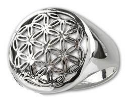 etNox-Ring ''Blume des Lebens'' 925 Silber (R5621), Ringgrösse:54 von ECHT