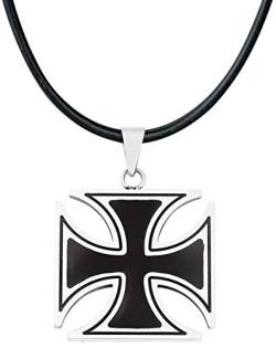 etNox hard and heavy Black Iron Cross Männer Anhänger Standard von ECHT