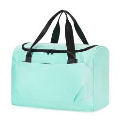 ECOHUB 30L Reisetasche Groß, für Easyjet Handgepäck 45x36x20, Faltbare Sporttasche Damen Herren, Wasserabweisend Schwimmtasche, Handgepäck Tasche für Flugzeug Weekender Saunatasche(Minzgrün) von ECOHUB