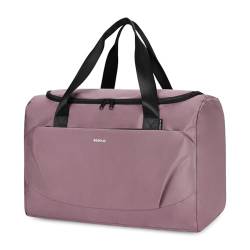 ECOHUB 30L Reisetasche Groß, für Easyjet Handgepäck 45x36x20, Faltbare Sporttasche Damen Herren, Wasserabweisend Schwimmtasche, Handgepäck Tasche für Flugzeug Weekender Saunatasche(Rosa) von ECOHUB