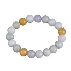 ECOLFE Perlen Armbänder, Feng Shui Lucky Pixiu Charm Jadeit Balance Armband Geschnitzte Lotusblumen Smaragd Perlen Urlaub Armreif Amulett Geld anziehen Wohlstand Glück, Pixiu (Color : Beads 10mm) von ECOLFE