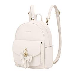 ECOSUSI Damen Rucksack Klein Soft Pu Leder Rucksäcke Schultaschen Wasserdichte Damenrucksäcke Kleine von ECOSUSI