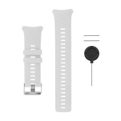 ECSiNG Uhrenarmband-Ersatz, kompatibel mit Polar Vantage V Uhrenarmband, verstellbares Uhrenarmband, wasserdichtes Silikon-Armband, 170~250 mm, 170~250mm, Silikon von ECSiNG