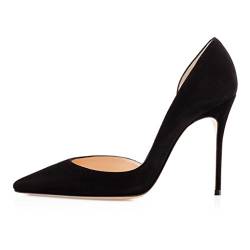 EDEFS Damen Cut Out D'orsay Stiletto Heel Pumps Klassische Damenschuhe WildSchwarz Größe EU39 von EDEFS