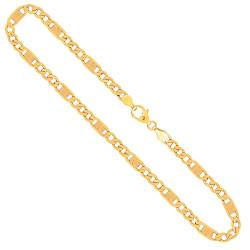 EDELIND Goldkette, Fantasiekette hohl Gelbgold 333/8 K, Länge 60 cm, Breite 5,2 mm, Gewicht ca, 12 g, NEU von EDELIND