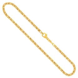EDELIND Königskette Gold - Echtgold 585 | Kette 2.8 mm mit Stempel | Halskette aus Deutschland | Herren Goldkette mit Karabinerverschluss, Länge 55 cm, Gewicht ca. 32 g. von EDELIND