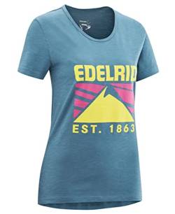 Edelrid Damen Women's Highball T Shirt V Blau M von EDELRID