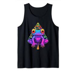 Trippy Festival Frog EDM DJ Psychedelic Rave Tank Top von EDM DJ Festival Outfit für Männer und Frauen