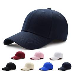 EDOTON Baseball Cap Damen Outdoor Baseballkappe Klassische Verstellbare Planit-Mütze Sport Freizeit Sommercap Sonnenhut Sport Reisen Draußen Kappen Hüte,Marineblau von EDOTON