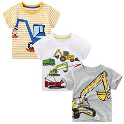 Unisex Baby T-Shirt Baumwolle Süß Karikatur Tier Muster Tops für 1-7 Jahre Alt (4-5 Jahre, A1) von EDOTON