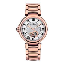 EDOX LaPassion Damen-Armbanduhr 85025 37RM ARR Analog-Anzeige, Schweizer Automatikuhr, Rotgold von EDOX