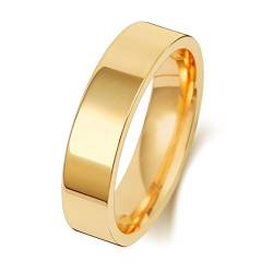 9 Karat (375) Gold 5mm Flach Court Form Herren/Damen - Trauring/Ehering/Hochzeitsring WJS189969KY von EDS Jewels