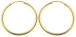 9 Karat (375) Gold Damen - Paar Creolen - 20mm WJS3858 von EDS Jewels