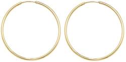 9 Karat (375) Gold Damen - Paar Creolen - 30mm WJS3858 von EDS Jewels