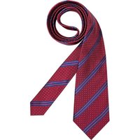EDSOR Herren Krawatte rot Seide College-Streifen von EDSOR