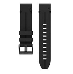 Schnelle Freigabe Easyfit Lederband kompatibel mit Garmin Fenix ​​7x 7 Tactix Delta-Band kompatibel mit FENIX6 6x PRO FENIX 5 5x plus Epix-Armbands (Color : Black, Size : 22mm) von EDVENA