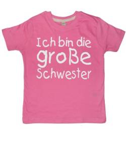 Baby & Kleinkind T-Shirt Rosa 110-116 'ICH Bin DIE GROßE Schwester' von EDWARD SINCLAIR