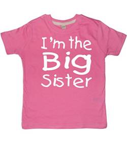 Baby & Kleinkind T-shirt Rosa 122-128 'I'M THE BIG SISTER' von EDWARD SINCLAIR