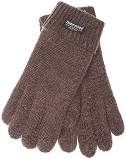 EEM Damen Strickhandschuhe, weiche Wolle, Thinsulate Thermofutter, braun L/XL von EEM Fashion