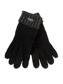 EEM Damen Strickhandschuhe, weiche Wolle, Thinsulate Thermofutter schwarz/anthrazit S/M von EEM Fashion