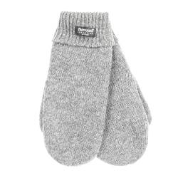 EEM Damen Winterhandschuhe Fäustling, 100% weiche Wolle, Thinsulate Thermofutter, grau melange L/XL von EEM Fashion