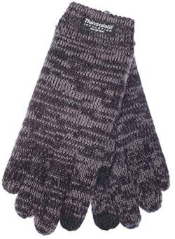 EEM Kinderhandschuhe, weiche Baumwolle, Thinsulate Thermofutter, Touchfunktion, schwarz-anthrazit M von EEM Fashion