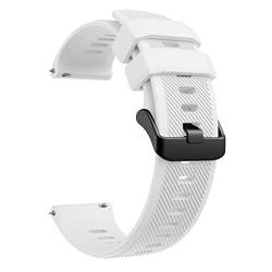 EEOM Sport Silikon Uhrenarmband für Garmin Venu 2, Forerunner745, VivoActive 4, Fenix ​​Chronos, Ersatz 22mm Armband (Color : White, Size : Fenix Chronos) von EEOMOiK