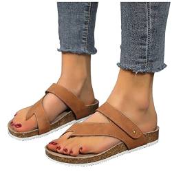 EEUK Hallux valgus schuhe damen orthopädisch Damen Zehentrenner Flach Plattform Big Toe Hallux Valgus Sandalen Bunion Splints Sommersandalen Strandsandalen für die Behandlung von EEUK