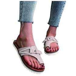 EEUK Hallux valgus schuhe damen sommer, big toe orthopädische sandalen Bequeme Hausschuhe rutschfest Sommer Sandaletten Open Toe Strandsandalen rutschfeste Badelatschen von EEUK