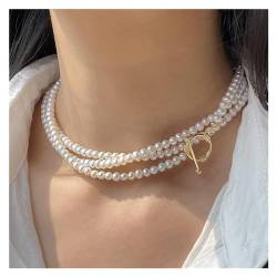 EFDSVUHE 120 cm Frauen Exquisite Lange Weiße Natürliche Süßwasser Runde Perlenkette Braut Hochzeiten Geschenk Edlen Schmuck Perlen Pullover Ketten erfüllen (Size : 120) von EFDSVUHE