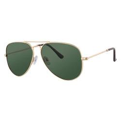 EFE Herren Polarisierte Sonnenbrille, Schwarz, Metallrahmen, Retro Damen Polarisierte Sonnenbrille Anti-UV400, Angeln von EFE