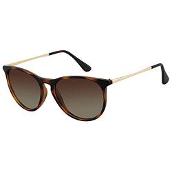 EFE Polarisierte Sonnenbrille Herren Damen Vintage Elegant UV400 Schutz Ultraleicht Rahmen für Reisen Fahren und Angeln von EFE