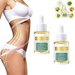 Beauty Women Kollagen-Lifting-Körperöl, Anti-Aging-Collagen Serum, Hautpflegendes Körperöl, Kollagen-Kompakt-Körperöl, Reduziert feine Linien und Falten (2 Pcs) von EFRANO