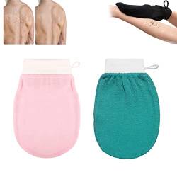 Cheekyglo Skin Peeling-Handschuh, Dusch-Körper-Schrubb Handschuh, Tiefenpeeling-Handschuh für Körper Männer Frauen (2 Pcs-B) von EFRANO