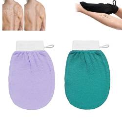 Cheekyglo Skin Peeling-Handschuh, Dusch-Körper-Schrubb Handschuh, Tiefenpeeling-Handschuh für Körper Männer Frauen (2 Pcs-C) von EFRANO