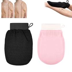 Cheekyglo Skin Peeling-Handschuh, Dusch-Körper-Schrubb Handschuh, Tiefenpeeling-Handschuh für Körper Männer Frauen (2 Pcs-E) von EFRANO