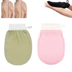 Cheekyglo Skin Peeling-Handschuh, Dusch-Körper-Schrubb Handschuh, Tiefenpeeling-Handschuh für Körper Männer Frauen (2 Pcs-G) von EFRANO