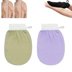 Cheekyglo Skin Peeling-Handschuh, Dusch-Körper-Schrubb Handschuh, Tiefenpeeling-Handschuh für Körper Männer Frauen (2 Pcs-H) von EFRANO