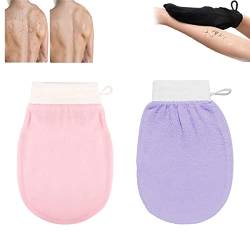 Cheekyglo Skin Peeling-Handschuh, Dusch-Körper-Schrubb Handschuh, Tiefenpeeling-Handschuh für Körper Männer Frauen (2 Pcs-K) von EFRANO