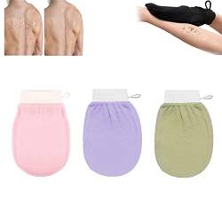 Cheekyglo Skin Peeling-Handschuh, Dusch-Körper-Schrubb Handschuh, Tiefenpeeling-Handschuh für Körper Männer Frauen (3 Pcs-B) von EFRANO
