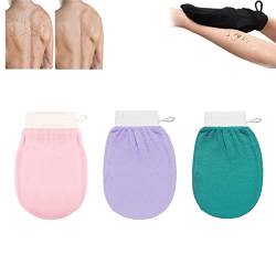 Cheekyglo Skin Peeling-Handschuh, Dusch-Körper-Schrubb Handschuh, Tiefenpeeling-Handschuh für Körper Männer Frauen (3 Pcs-C) von EFRANO