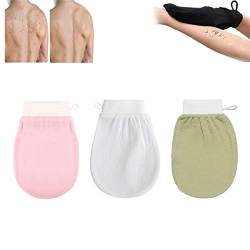 Cheekyglo Skin Peeling-Handschuh, Dusch-Körper-Schrubb Handschuh, Tiefenpeeling-Handschuh für Körper Männer Frauen (3 Pcs-D) von EFRANO