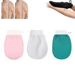 Cheekyglo Skin Peeling-Handschuh, Dusch-Körper-Schrubb Handschuh, Tiefenpeeling-Handschuh für Körper Männer Frauen (3 Pcs-E) von EFRANO