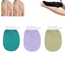 Cheekyglo Skin Peeling-Handschuh, Dusch-Körper-Schrubb Handschuh, Tiefenpeeling-Handschuh für Körper Männer Frauen (3 Pcs-F) von EFRANO