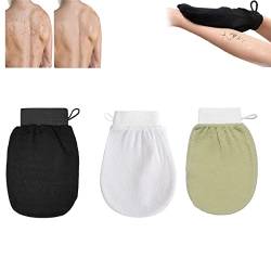 Cheekyglo Skin Peeling-Handschuh, Dusch-Körper-Schrubb Handschuh, Tiefenpeeling-Handschuh für Körper Männer Frauen (3 Pcs-G) von EFRANO