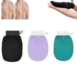 Cheekyglo Skin Peeling-Handschuh, Dusch-Körper-Schrubb Handschuh, Tiefenpeeling-Handschuh für Körper Männer Frauen (3 Pcs-I) von EFRANO