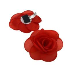 EGLUCK 1 paar Abnehmbare Rose Blume Schuh Clips Frauen Abnehmbare Tuch Blume Charms Hochzeit Schuh Schnallen High Heels Ornamente von EGLUCK