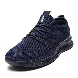 EGMPDA Damen Walkingschuhe Laufschuhe Wanderschuhe Sneaker Trekking Turnschuhe Workout Jogging Outdoor Running Straßenlaufschuhe Freizeit Damen Leichtgewichts Atmungsaktiv Schuhe Dunkelblau 36 EU von EGMPDA