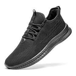 EGMPDA Schuhe Herren Sneaker Laufschuhe Turnschuhe Sportschuhe Herren Laufschuhe Outdoor Fitness Gym Schuhe Herren Sneaker EU Schwarz 40 von EGMPDA